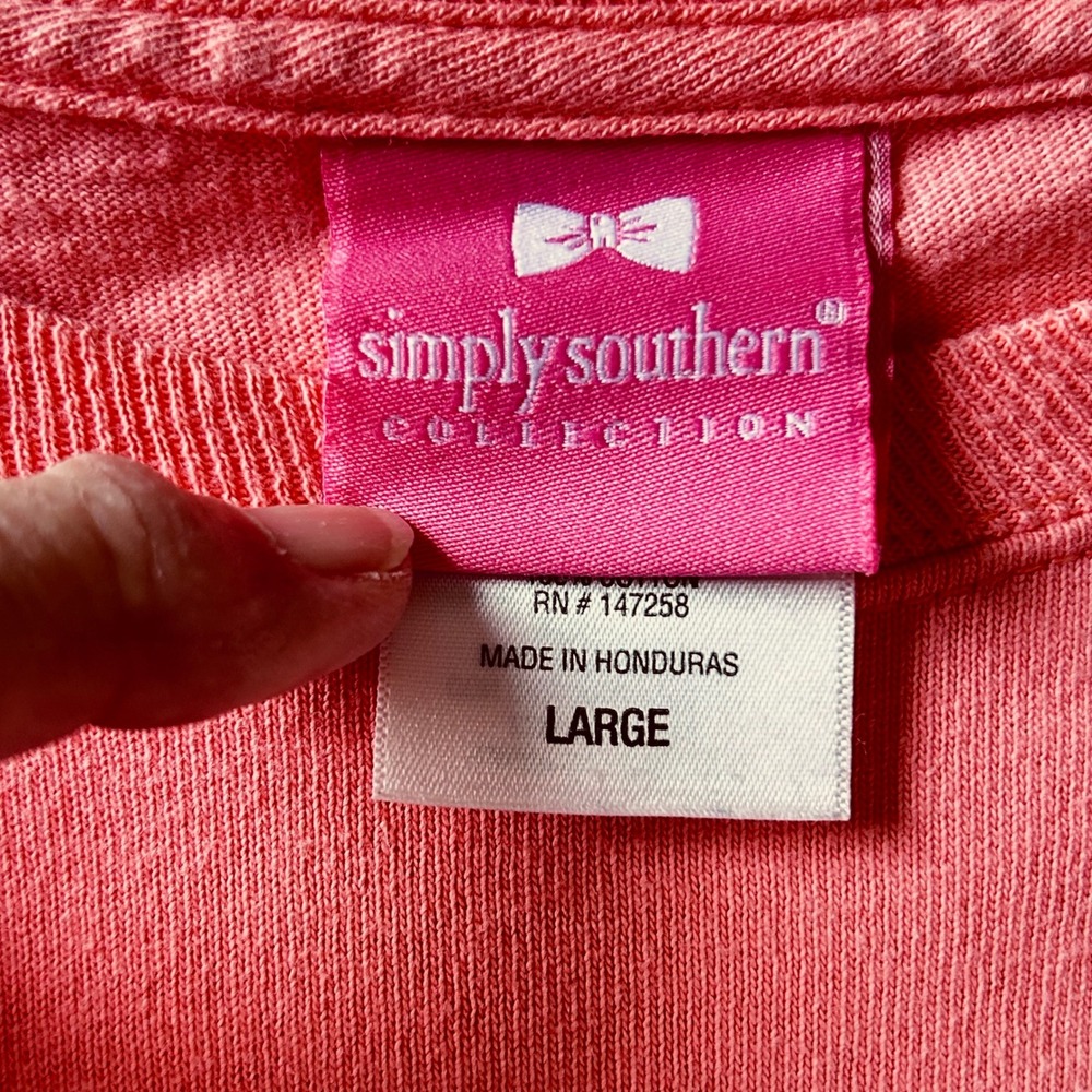 Simply Southern Large Just‎ A Small Town Girl Goat Long Sleeve T-Shirt - Picture 6 of 7
